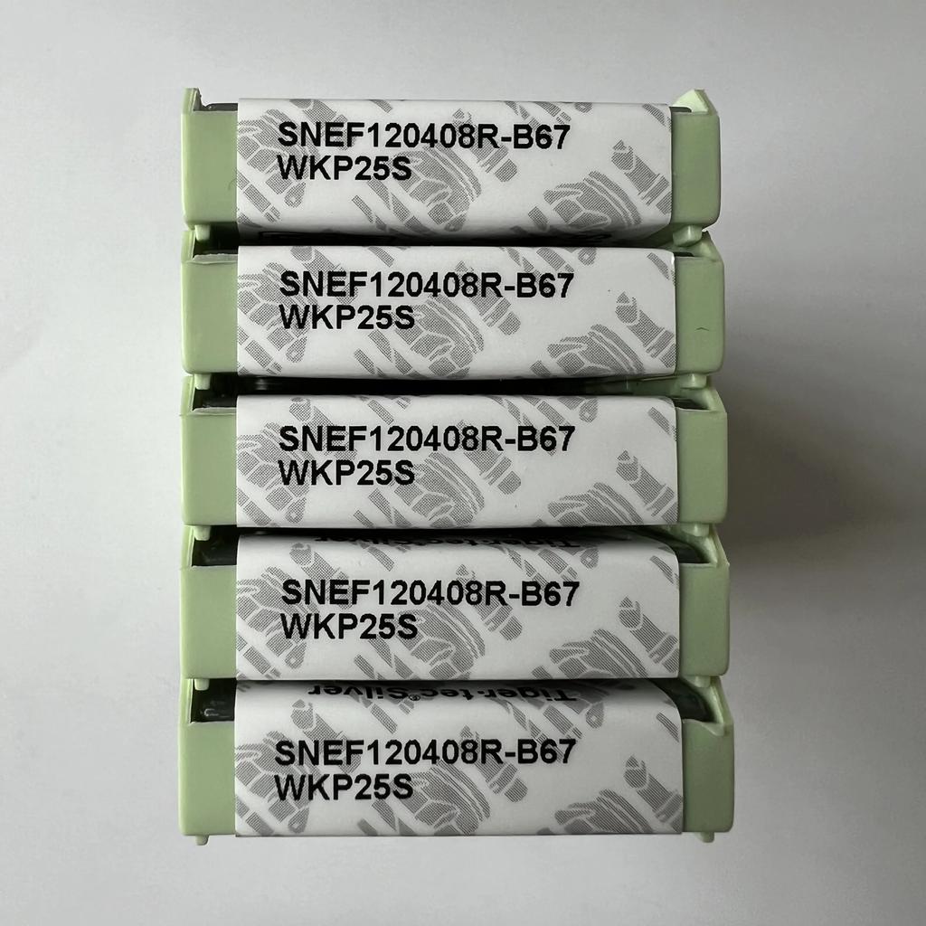 Original / SNEF120408R-B67 WKP25S /  Industrial indexable Carbide Inserts 10 Pcs