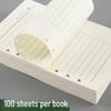Jingzhi A5 6-Hole Loose-leaf Lined Notebook Refill