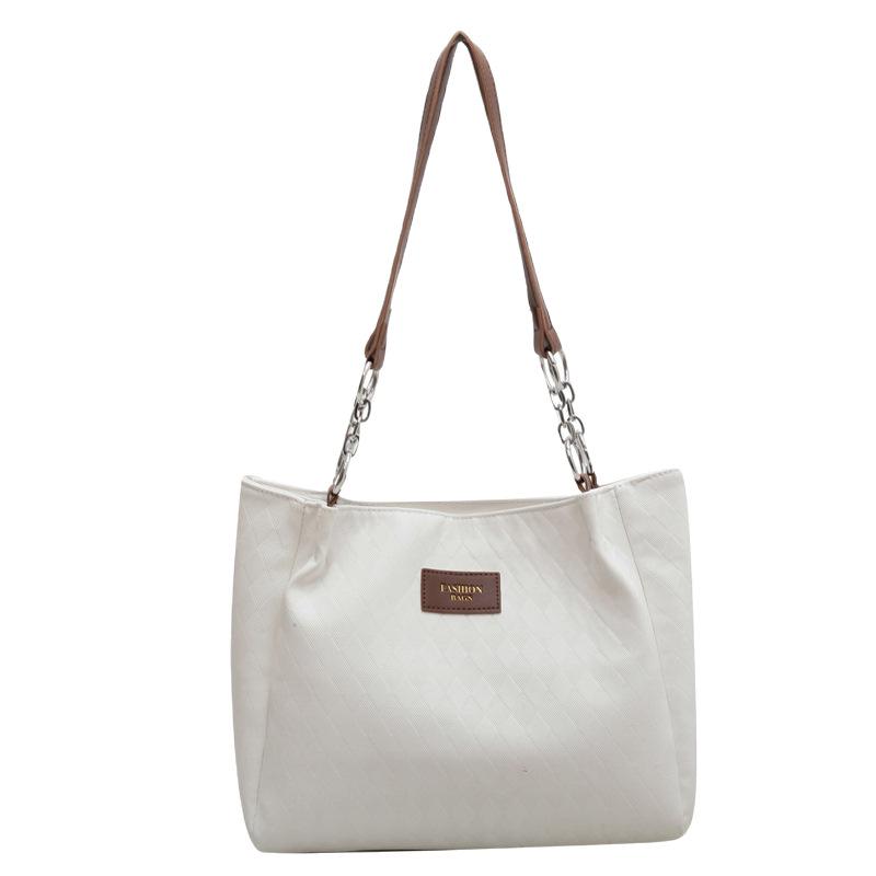 Women's Bag Large Capacity Commuter Tote Bag Soft Leather Fashion Shoulder Bag Textured Versatile Handbag