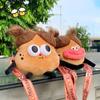 Sausage Mouth Braided Girl Plush Crossbody Bag Ugly and Cute Plush Handbag  Children