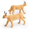 Cross-Border Children's Wild Animal Cognitive Toy - Cheetah & Abyssinian Cat Models