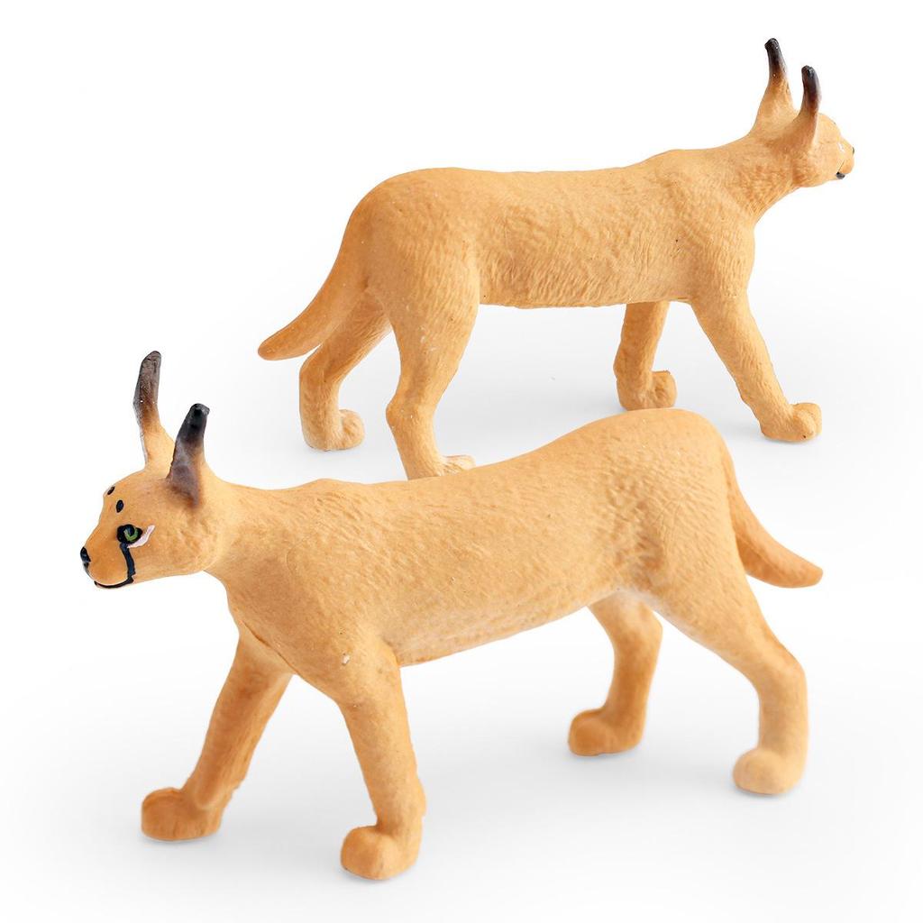 Cross-Border Children's Wild Animal Cognitive Toy - Cheetah & Abyssinian Cat Models