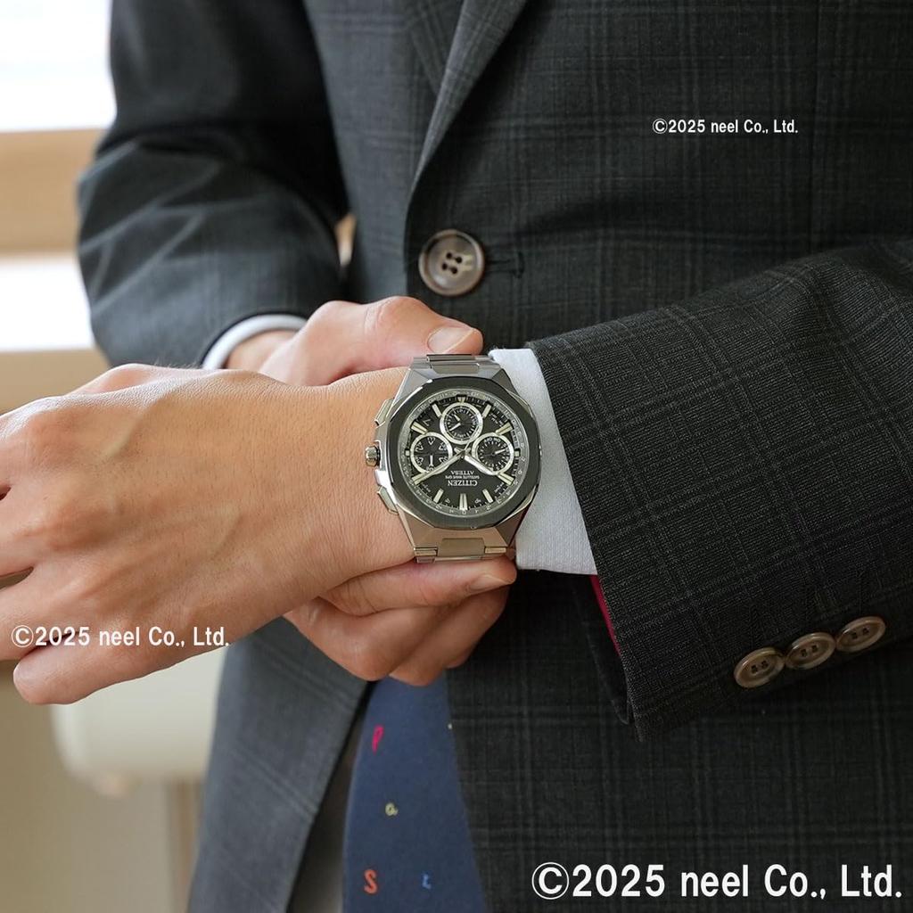 CITIZEN ATTESA Серебряные часы CC4104-53E Мужские