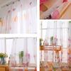 100*270см Большой Занавес на Кулиске с Принтом Бабочек Газ Тюль Прозрачный Домашний Декор Оконные Шторы Прозрачные Экраны Тюль