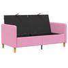 Pink Storage Sofa 152 x 78 x 87 cm Polyester