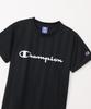 Champion Short Sleeve Crew Script Basic Size 120 Kids' T-Shirt, Neck, Moisture-Wicking, Quick-Drying, Logo, Sports, CK-XS318, Black,