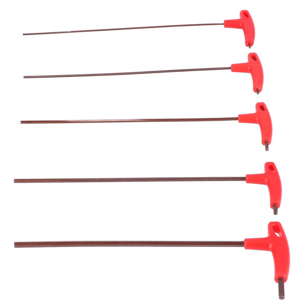 5 шт. шестигранный ключ с Т-образной ручкой S2 из легированной стали с плоской головкой механический ремонт крепежные инструменты