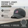Patriotic Baseball Cap - USA Freedom Print Adjustable Vintage Style Hat For Men Women, Soft Fabric Casual Daily Wear