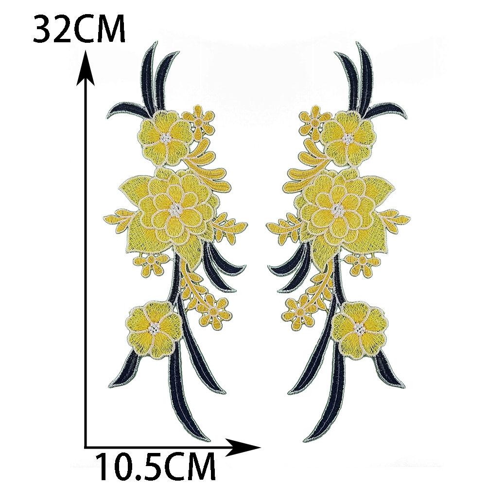 Diy Sewing Color Embroidery Corsage Decorative Patch Repair Cheongsam Dress Performance Dress Clothing Accessories
