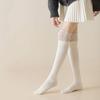 Solid Color Women's Long Socks Soft Breathable Knitted Stockings Comfortable Thickened Girl's Stacked Socks Autumn/Winter