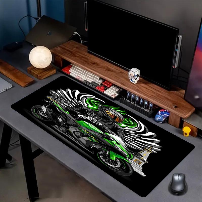 Kawasaki Print Mouse Pad, Anti‑Slip Desktop keyboard Mat, for PC Laptop Gaming Working Daily Use, Cool Festival Birthday Gift