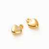 20 шт. Латунные мини-подвески в форме сердца, покрытые золотом 14K 18K, для изготовления ювелирных изделий, ручной работы, DIY, подвески для сережек, фурнитура, компоненты