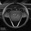 Чехол на руль из натуральной кожи для Toyota Camry, Corolla, Highlander, Levin, Vios с рулем из углеволокна
