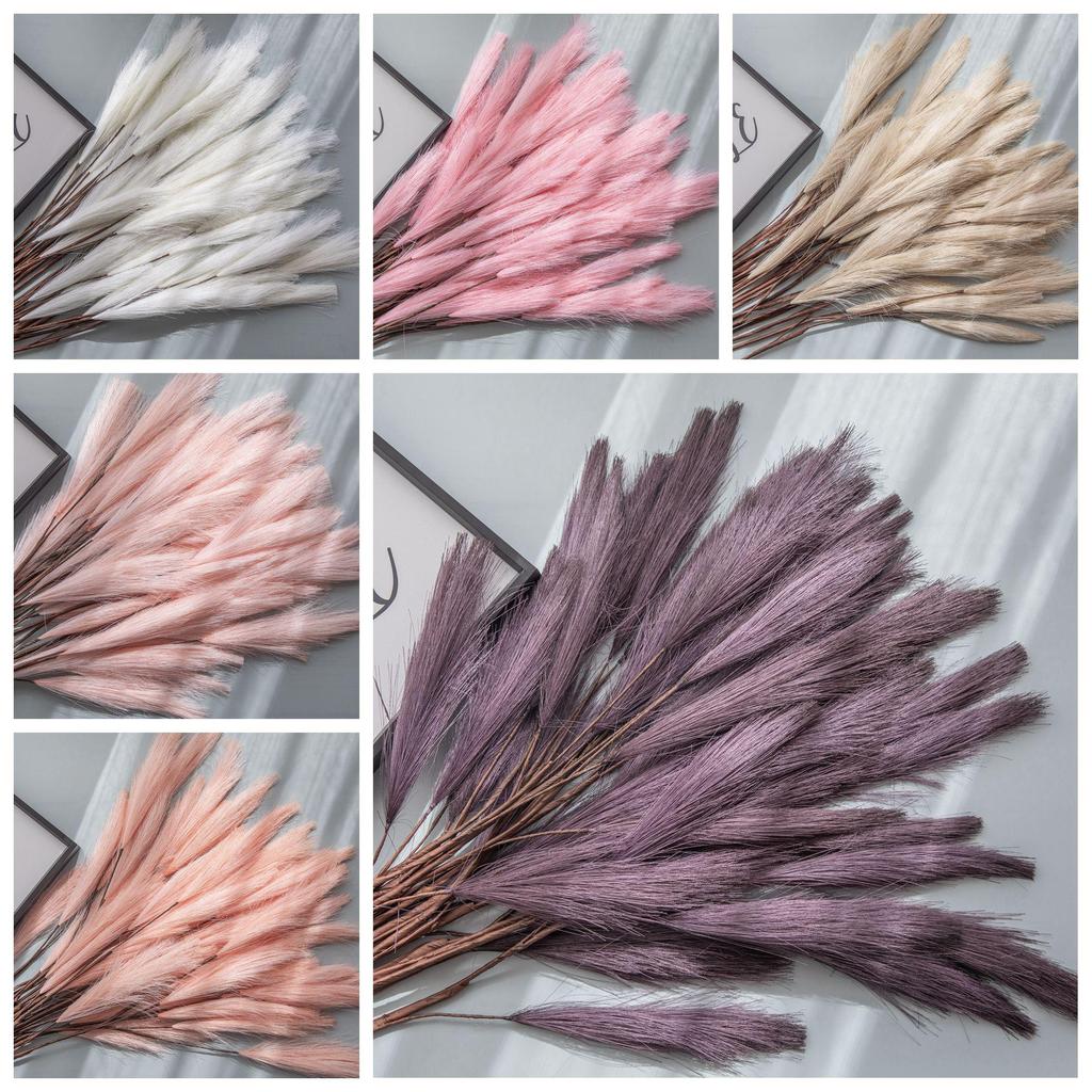 Artificial Flowers & Reeds: Pampas Grass & Greenery for Home Decor & Wedding Crafts