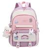 Fresh College Style Patchwork Handbag Super Lightweight Spine Protection Backpack Cute Cartoon Schoolbag for Girl and Boy Student