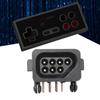 Black 7pin Female Connector 90 Degree For Nes Wireless Game Controller Plug Repair Replacement Part