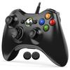 Xbox Controller Wired Upgraded ENKE Xbox 360 Controller PC Gamepad USB Connection No Delay Heavy Duty Button Ergonomic Double Vibration Upgrade