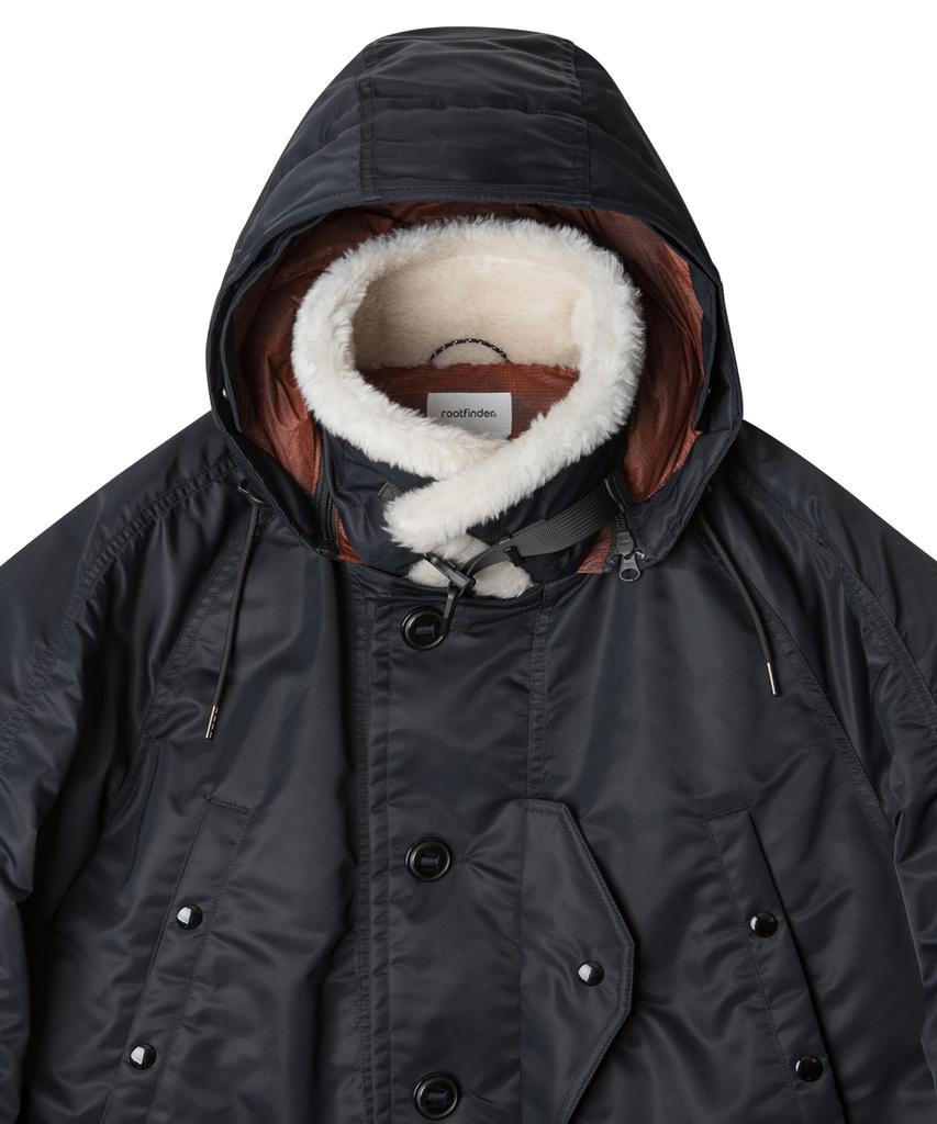 Rootfinder White Rock Down Parka / Ink Black