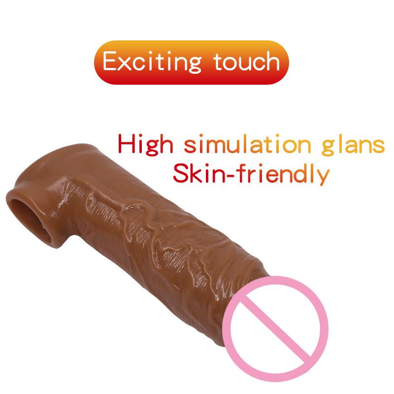 Многоразовый силиконовый презерватив для увеличения пениса, удлинитель, чехол для пениса, секс-игрушки для взрослых для мужчин, сексуальные инструменты