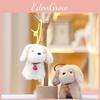 Plush Dog Bell Toy Keychain Stuffed Doll Animal Cartoon Pendant Gift Decoration