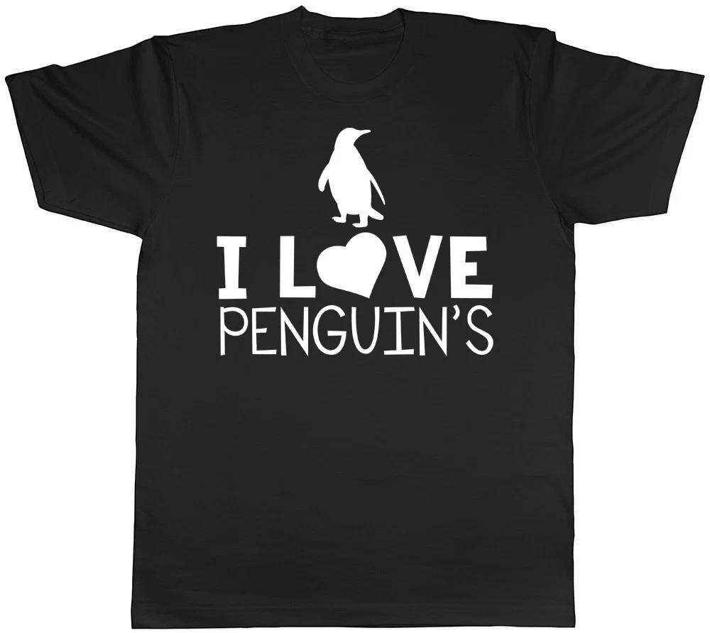 I Love Penguins Mens Tee T-Shirt
