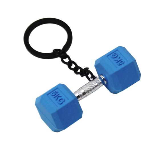 Mini Dumbbell Pendant Keychain Bag Cell Phone Wallet Durable Decorative Keyring Handbag Car Decoration Accessory