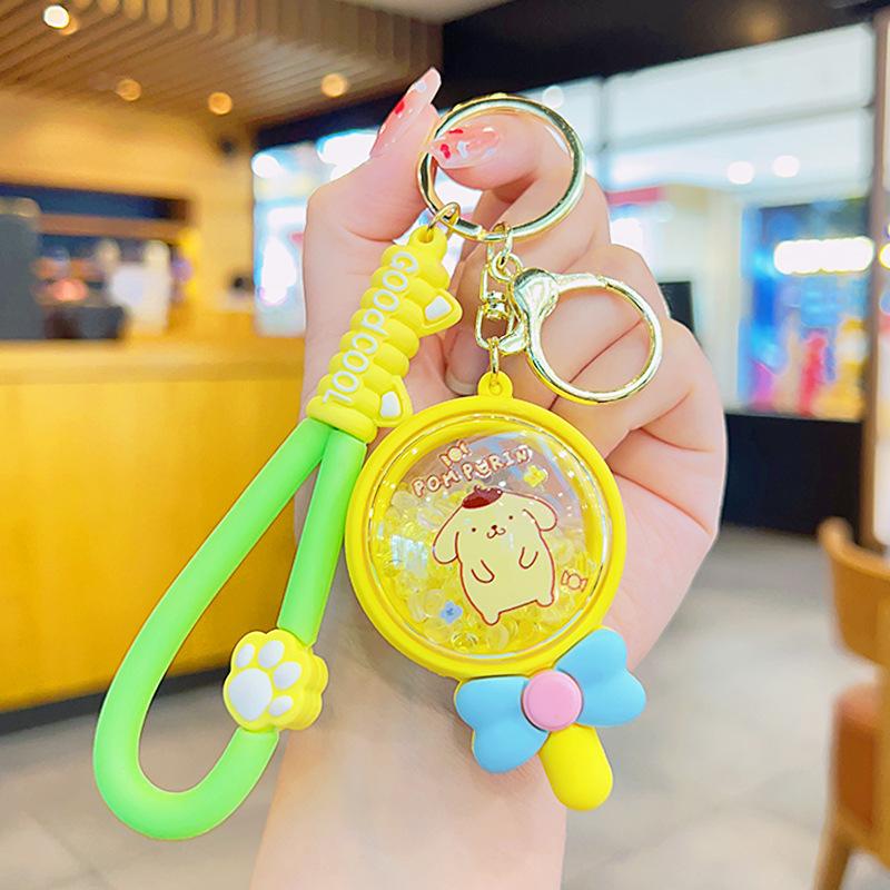 Cute Cartoon Cat Scented Bead Keychain Long Lasting Fragrance Bag Charm Creative Small Gift Pendant