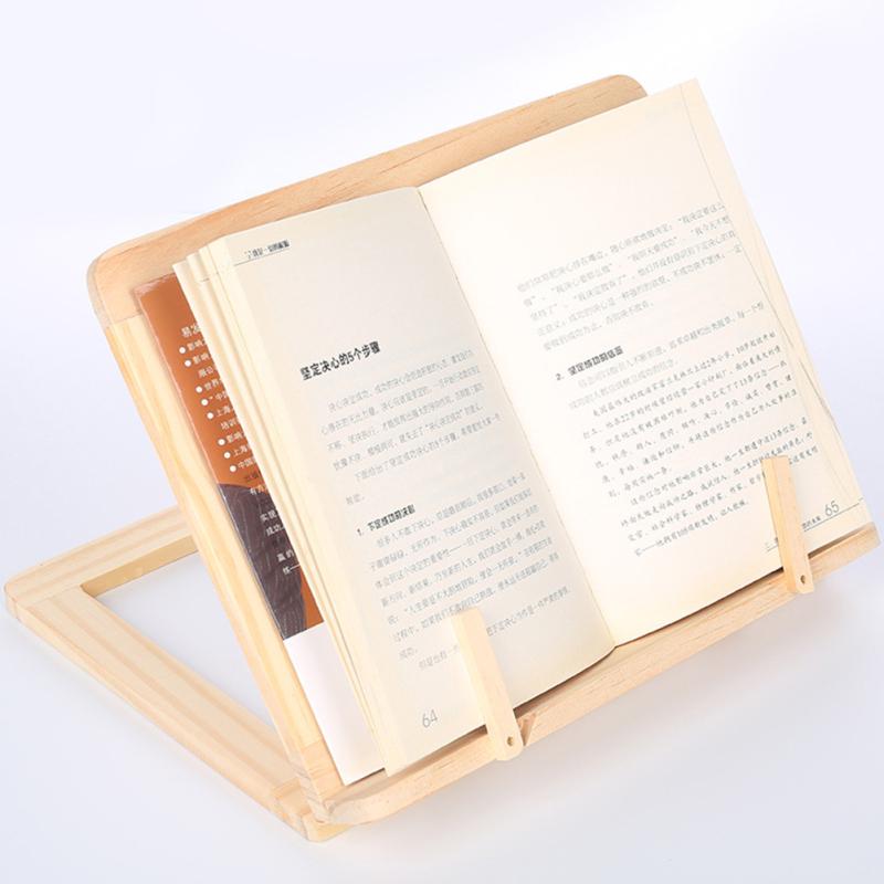 Портативная многофункциональная деревянная подставка для чтения книг, держатель для планшетного ПК