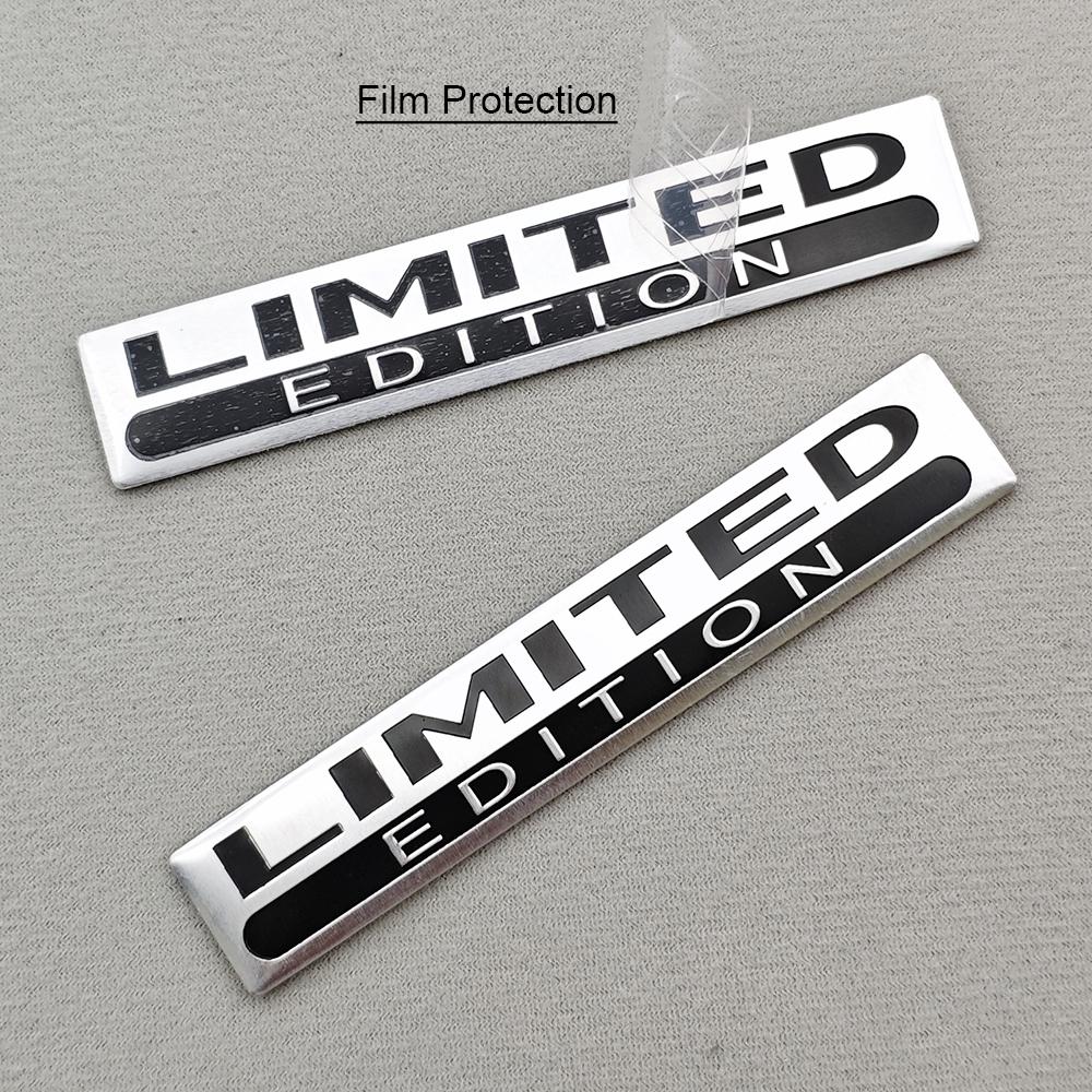 2 шт. Металл Алюминий LIMITED EDITION Логотип Эмблема 3D Хром Серебристый Черный Красный Наклейка на Автомобиль Крыло Багажник Значок Наклейка Аксессуары для Автомобиля