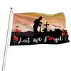 Remembrance Day Flag Polyester Flag Single Side Heavy Duty Flag for Heroes Moderating Remembrance