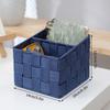 Creative Weaving Polypropylene Silk Partition Storage Basket Desktop Miscellaneous Organizer Simple Home Decoration