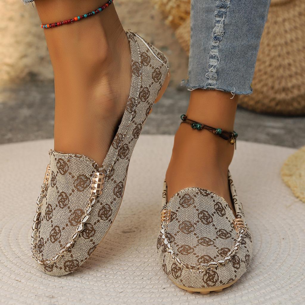 Модная цветная блочная цветочная ткань, ленивые балетки, неглубокие, удобные, весна-лето, новая повседневная обувь для ежедневных поездок на работу, одинарная обувь