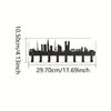 Крючки для ключей City Silhouette - многоцелевые для сумок с одеждой в домашнем хозяйстве, декоративный держатель для стены гостиной