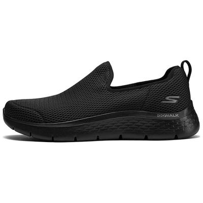 Go Walk Flex Ткань Удобные Простые Амортизирующие Износостойкие Дышащие Легкие Упругие Низкие Повседневные Кроссовки 216325-BBK