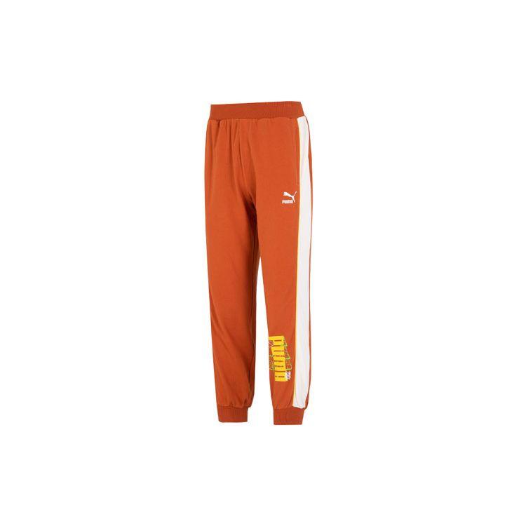 Puma Вязаные спортивные штаны Jogger с логотипом Мужские штаны Оранжевые 538781-64