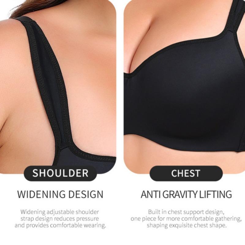 Plus Size Anti-sagging Underwire Push-up Sports Bra for Fat Girls