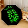 Atletico Nacional Fashionable Automatic Opening/Closing Folding Umbrella. Portable and Foldable, Ideal for Gift, Travel, and Daily Use