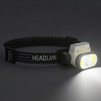 COPPOR Налобный фонарь с датчиком, автоматический USB, с высоким углом освещения, 5 режимов освещения, красный, белый, SOS, IPX5, компактный и для ночного использования на открытом воздухе и при отключении электроэнергии, включение взмахом руки,
