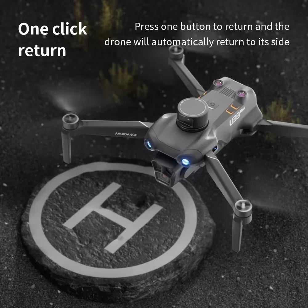New LYZRC U33 Mini Drone 5G GPS Professional 4K HD Camera Wide Angle Optical Flow Brushless Obstacle Avoidance WIFI FPV Quadcopter Toy