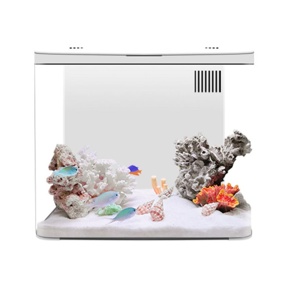 Маленький стартовый набор для аквариума Аквариум для рыбки петушка Настольный акриловый экологичный аквариум со светодиодным фильтром и регулируемой светодиодной подсветкой