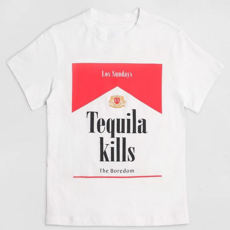 Графические футболки Tequila Killer Ретро Женские Хиппи Милые Винтажные Модные Рубашки Топы Смешные Футболки для Алкогольных Напитков Унисекс Одежда