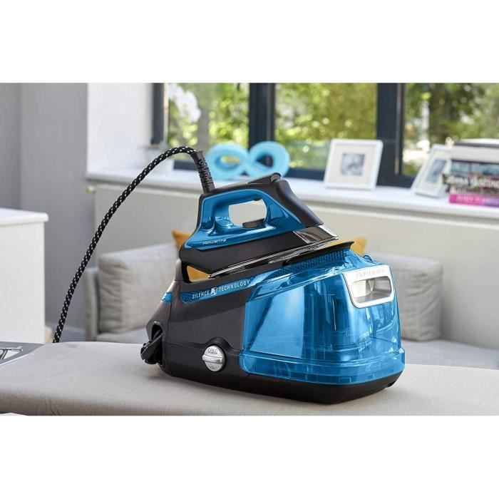 Rowenta dg9222f0 centrale vapeur silence steam 2800w noir/bleu
