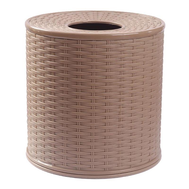 Plastic Tissue Box Holder Living Room Simulation Rattan Tissue Storage Box Toilet Bathroom Kitchen Organization Tissue Boxes
