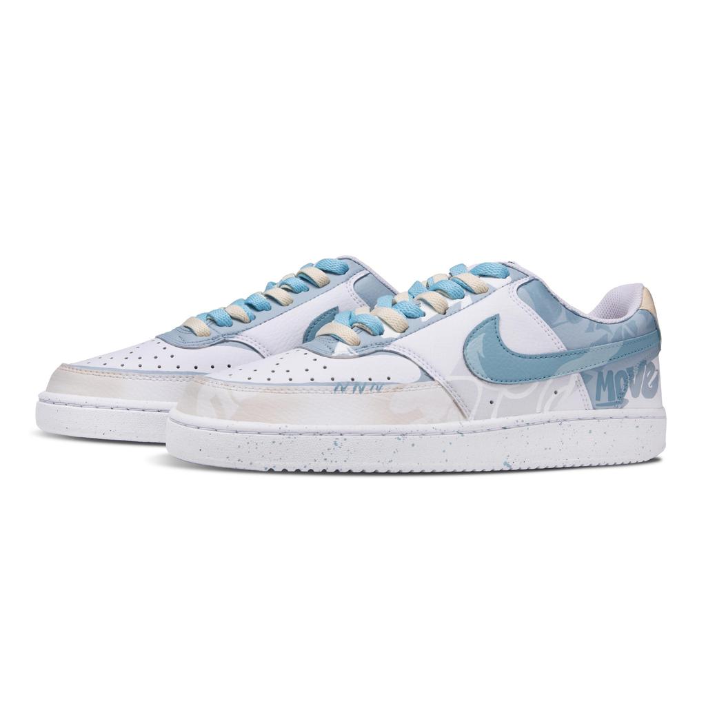 Nike Court Vision 1 Low top Skateboard Shoes Men's Yellow Blue DH2987-101(Team1105-)