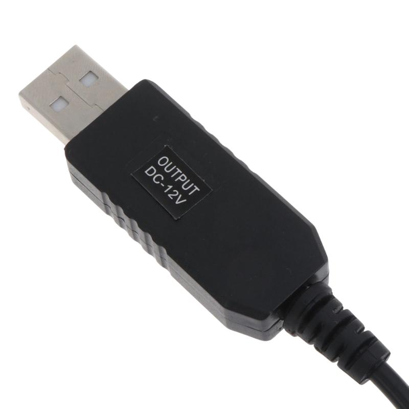 Кабель-бустер USB длиной 100 см с круглым разъемом DC5.5x2.1 мм, бустерный кабель для роутеров, провод, повышающий напряжение с 5 В до 12 В, зарядный кабель