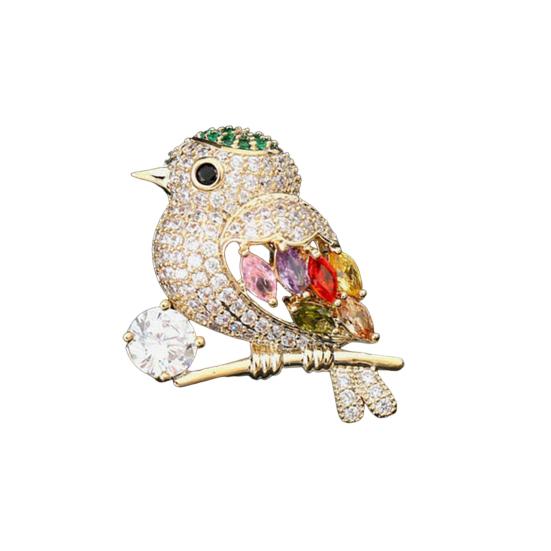 Брошь в виде цветка сливы, украшение в виде птицы, украшение для торжественного костюма, воротника, шляпы, шарфа, прищепки для выпускного бала, украшения для одежды