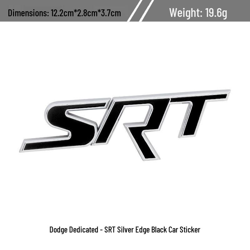 Dodge CHALLENGER Journey SRT Металлическая декоративная наклейка на решетку радиатора и задний значок