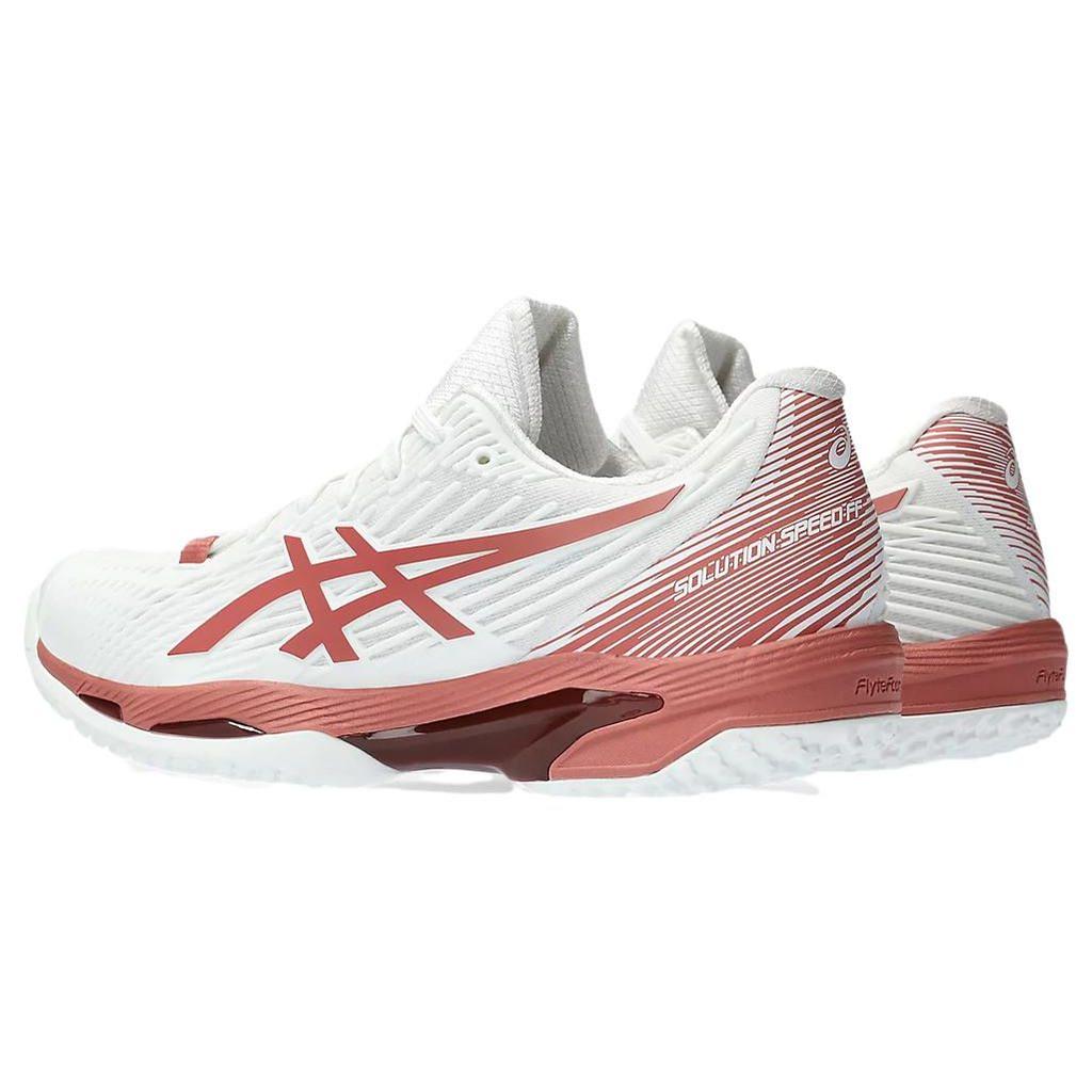 Asics Solution Speed FF 2 Comfortable Shock Absorption Low-Top Tennis Shoes Women Sneaker Red White 1042A135-105