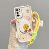 KEYSION Мультяшный милый плюшевый чехол с вышивкой для Redmi Note 10 5G со шнурком, силиконовый противоударный чехол для телефона Xiaomi POCO M3 Pro 5G