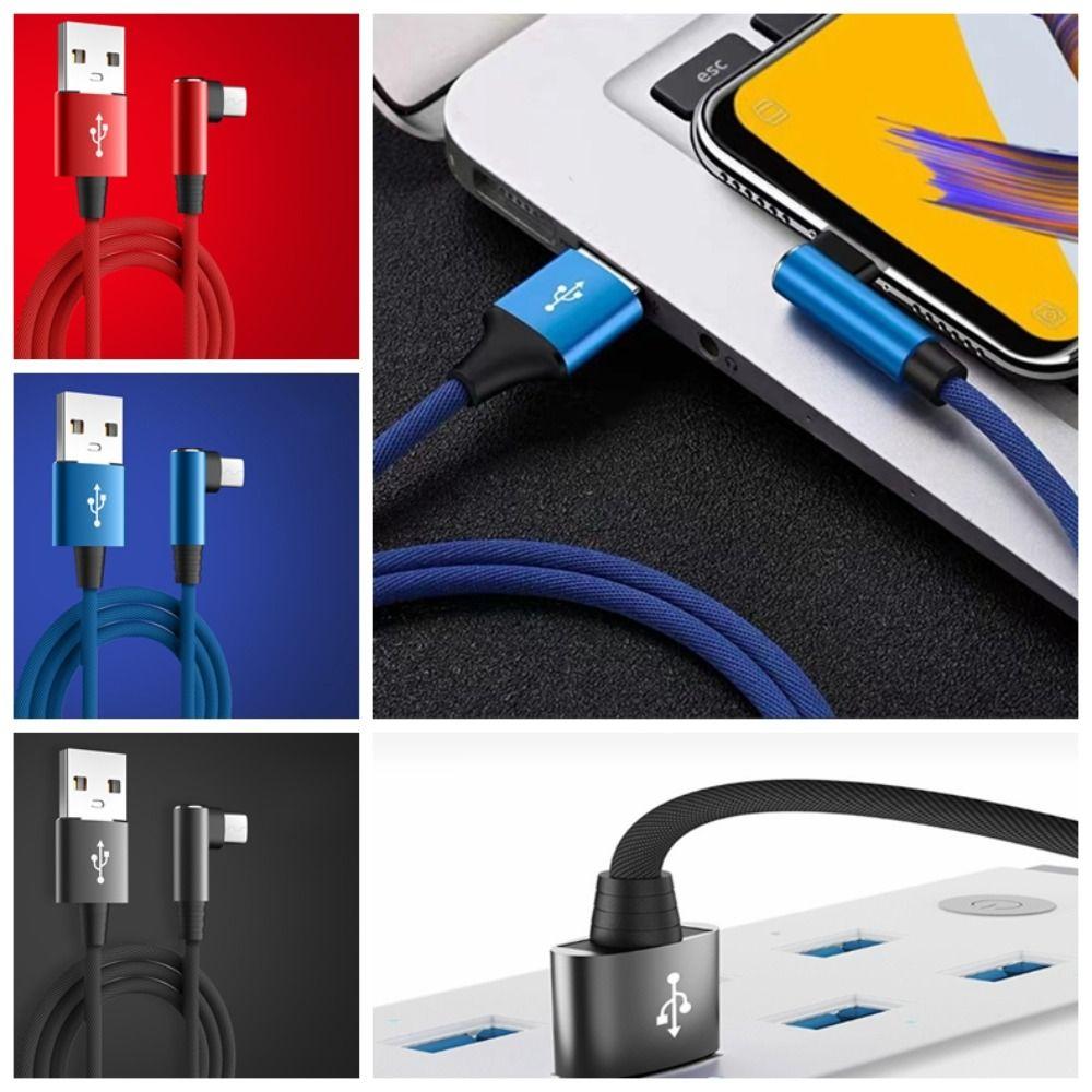 90 Degree Angle Type C Cable 5A USB C Charging Cable USB Type C Type C Charging Line  Smartphone